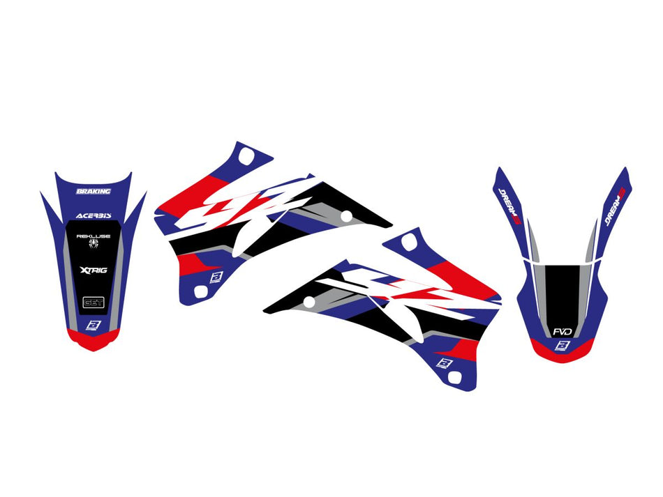 Dekorsett offroad til Yamaha YZ 250 F — Blackbird Racing 2228AB