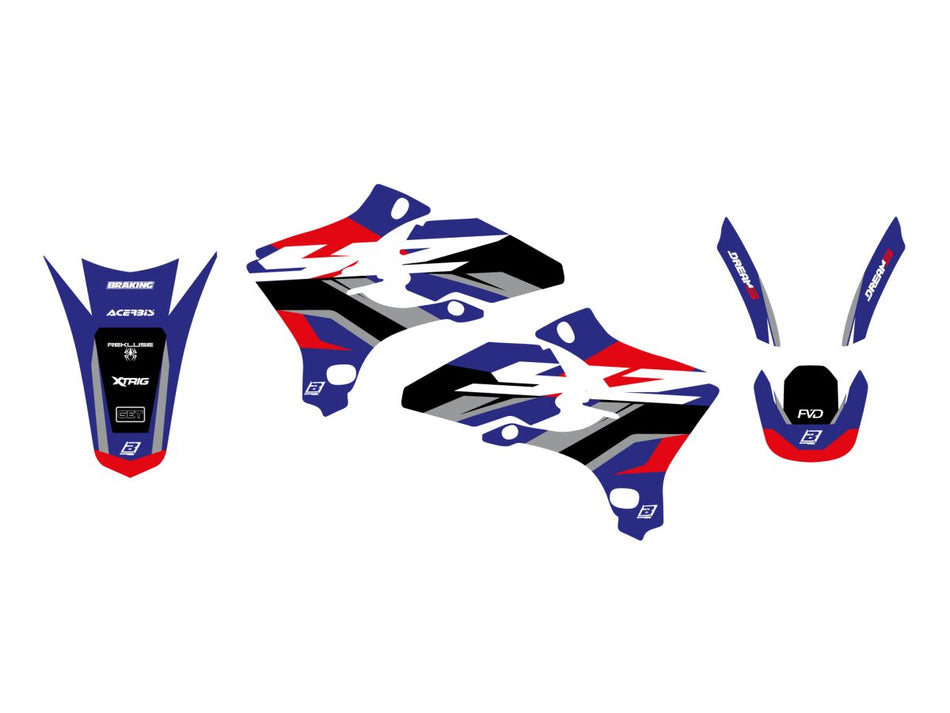 Dekorsett offroad til Yamaha YZ 250 F — Blackbird Racing 2230AB