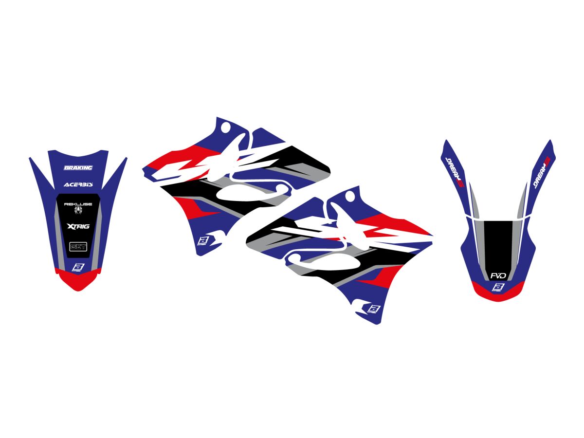 Dekorsett offroad til Yamaha YZ 125 — Blackbird Racing 2231AB