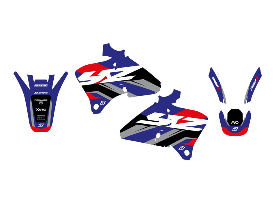 Dekorsett offroad til Yamaha YZ 400 F — Blackbird Racing 2232AB