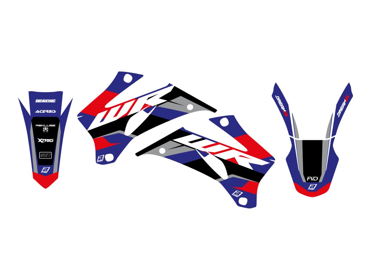 Dekorsett offroad til Yamaha WR 250 F — Blackbird Racing 2234AB