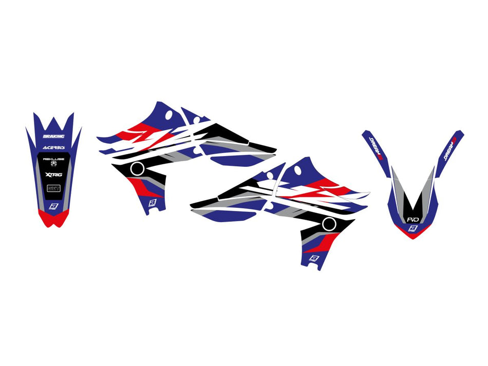 Dekorsett offroad til Yamaha YZ 450 F — Blackbird Racing 2240AB