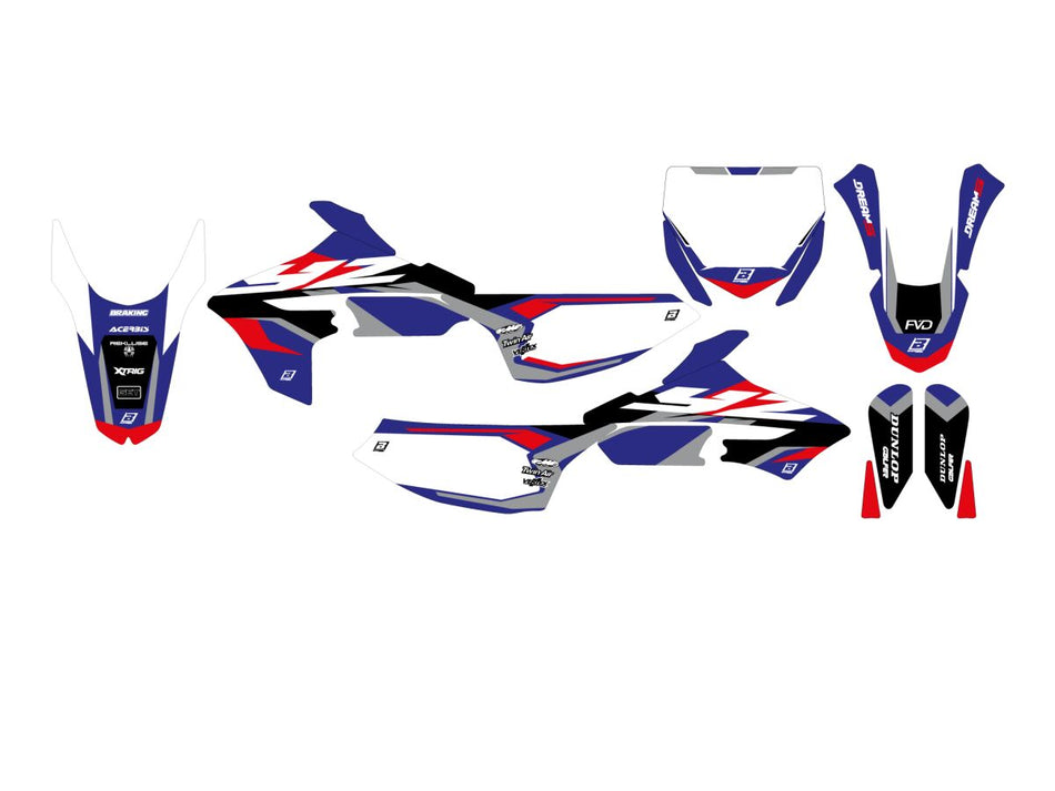 Dekorsett offroad til Yamaha YZ 65 — Blackbird Racing 2248AB