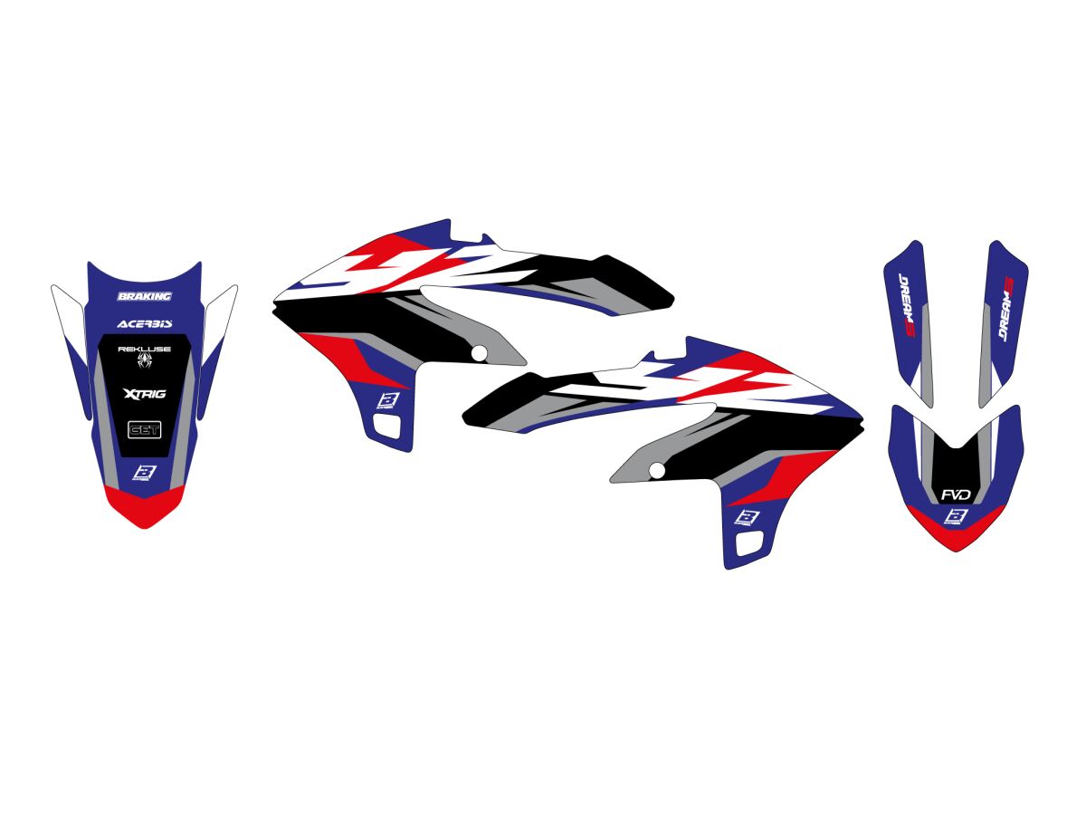 Dekorsett offroad til Yamaha — Blackbird Racing 2252AB