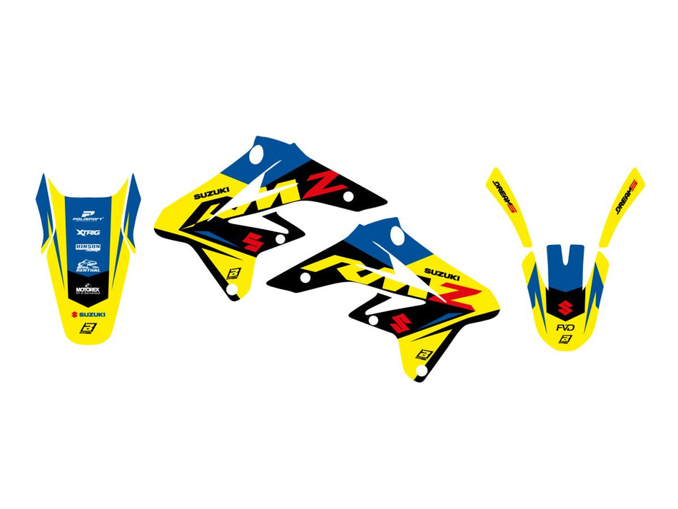 Dekorsett offroad til Suzuki RM-Z 250 — Blackbird Racing 2314AB