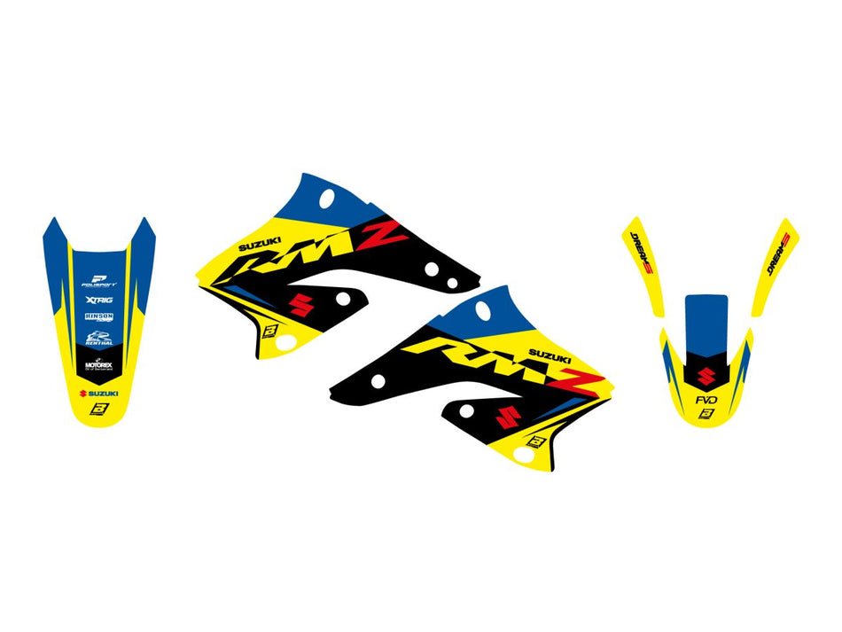 Dekorsett offroad til Suzuki RM-Z 250 — Blackbird Racing 2317AB