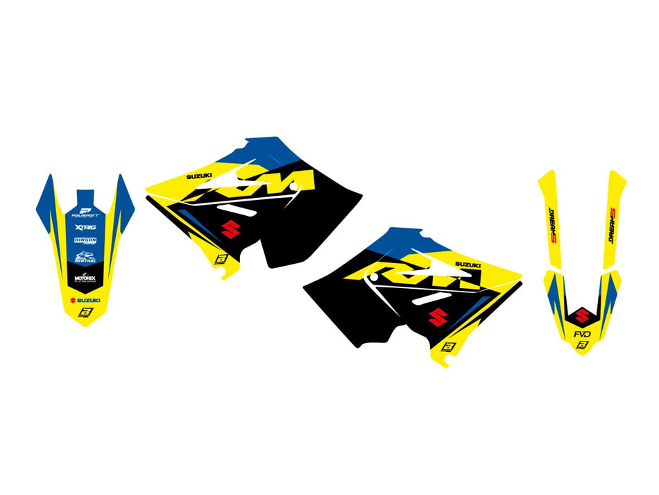 Dekorsett offroad til Suzuki RM 125 — Blackbird Racing 2321AB
