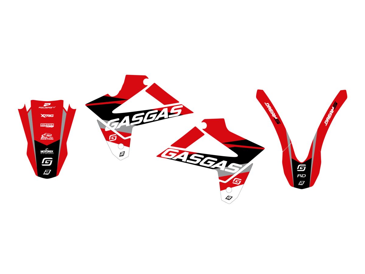 Dekorsett offroad til GasGas — Blackbird Racing 2902AB