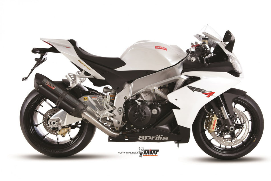 MIVV Aprilia RSV4 09- / tuono V4 10- suono steel black