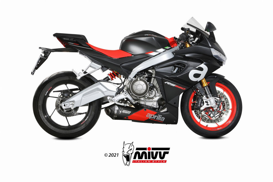MIVV Aprilia rs/tuono 660 20- kompl 2x1 delta race steel black