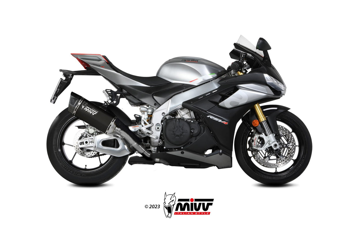 Slip-on Mivv Aprilia RSV4 1100 21- SR-1 black titan