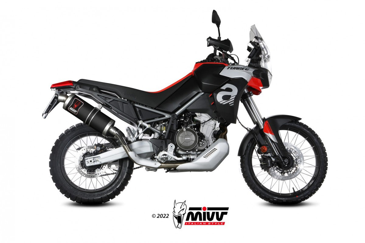 MIVV Slip-on Aprilia Tuareg 660 22- dakar steel black