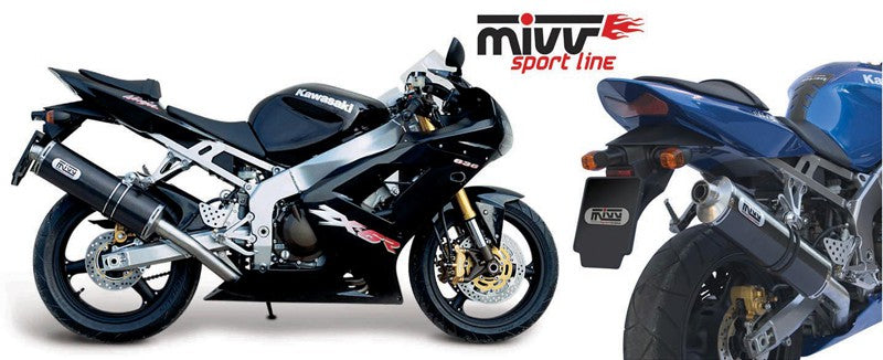 MIVV Kawasaki ZX-6 RR/636 03-04 HØY oval carbon