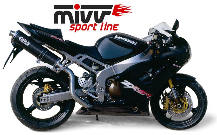 MIVV Kawasaki ZX-6 RR/636 03-04 HØY oval inox