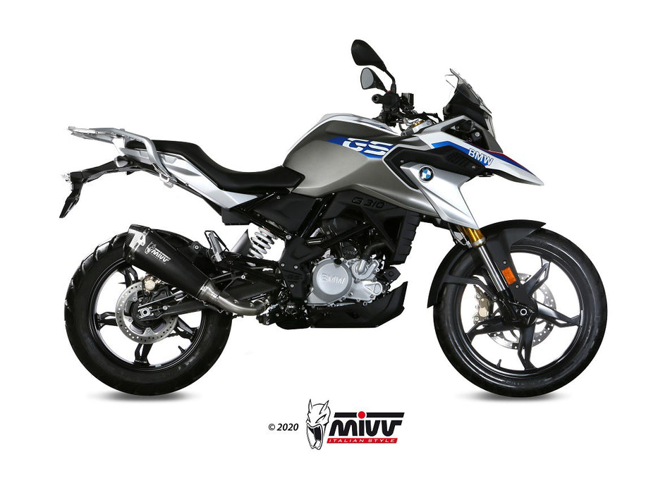 Slip-on Mivv BMW G 310GS delta race steel black