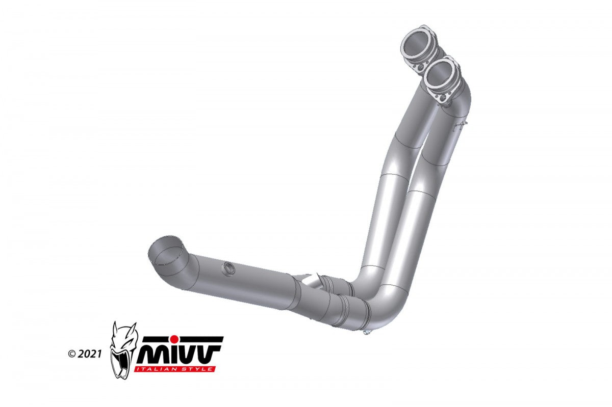 Slip-on Mivv BMW F 900XR 20- no-kat pipe