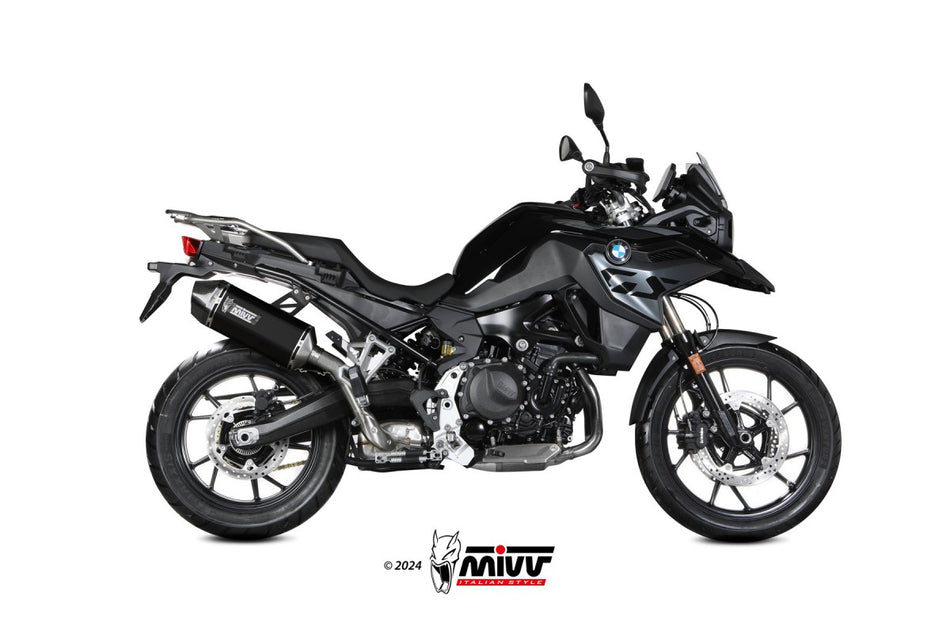 Slip-on Mivv BMW F 800GS 24- speed edge steel black