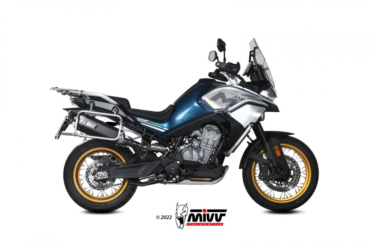 Slip-on Mivv CF moto 800 MT 22- speed edge steel black