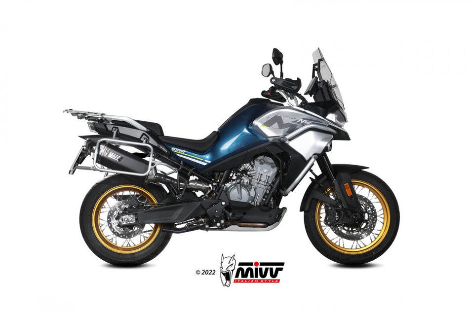 Slip-on Mivv CF moto 800 MT 22- speed edge steel black