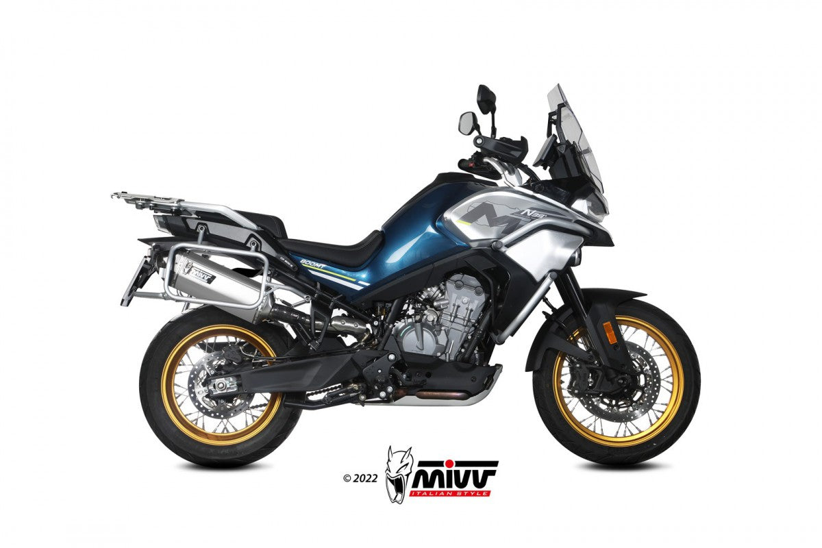 Slip-on Mivv CF moto 800 MT 22- speed edge inox