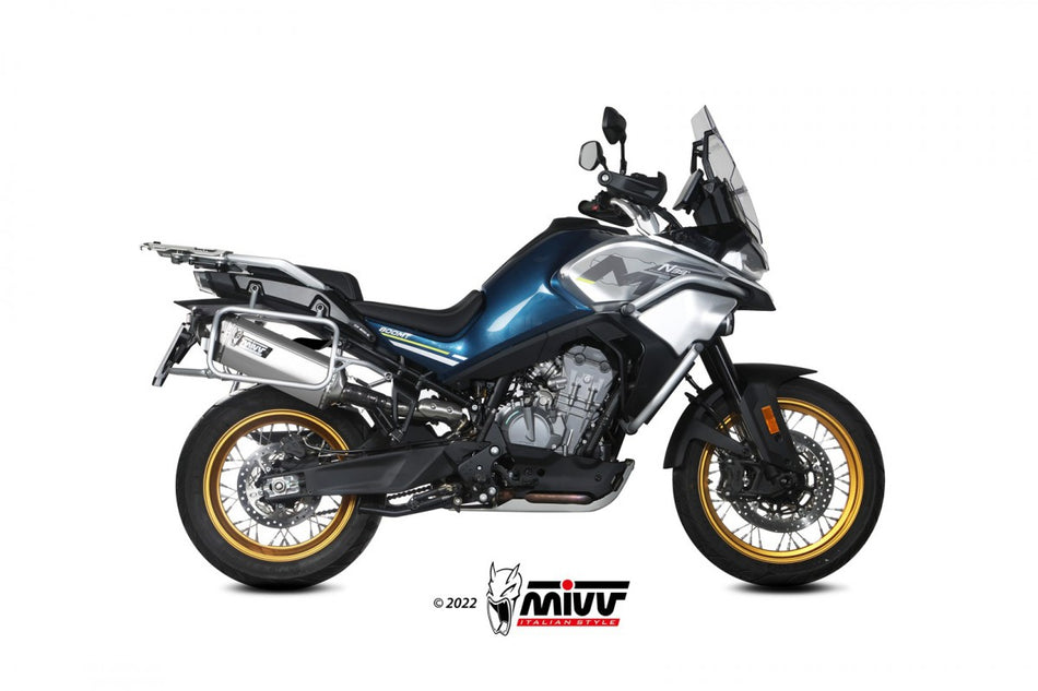 Slip-on Mivv CF moto 800 MT 22- speed edge inox