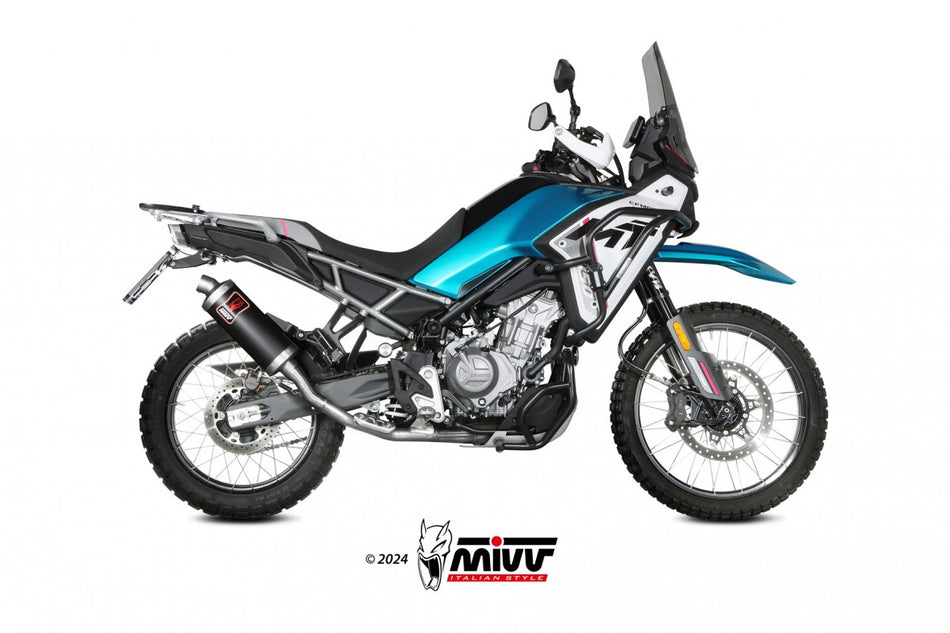 Slip-on Mivv CF moto 450 MT 24- dakar steel black