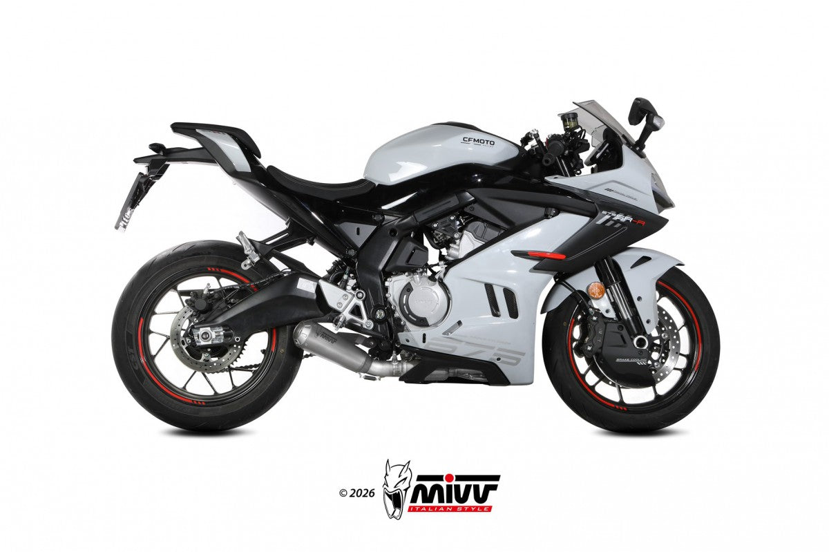 MIVV CF moto 675 SR-R 25- kompl 3x1 X-M1 titan
