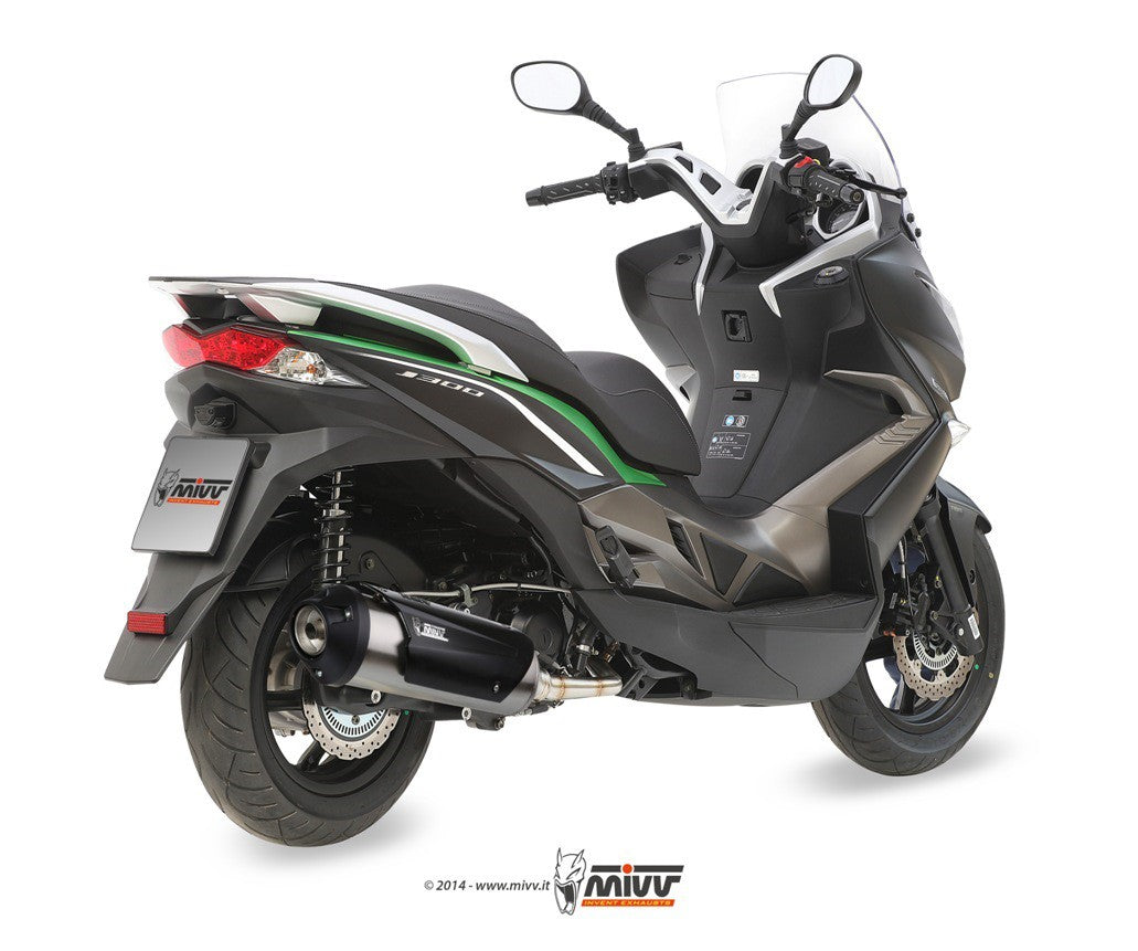 MIVV urban kawasaki J300 14-16/KYMCO Kmpl. 1/1 inox