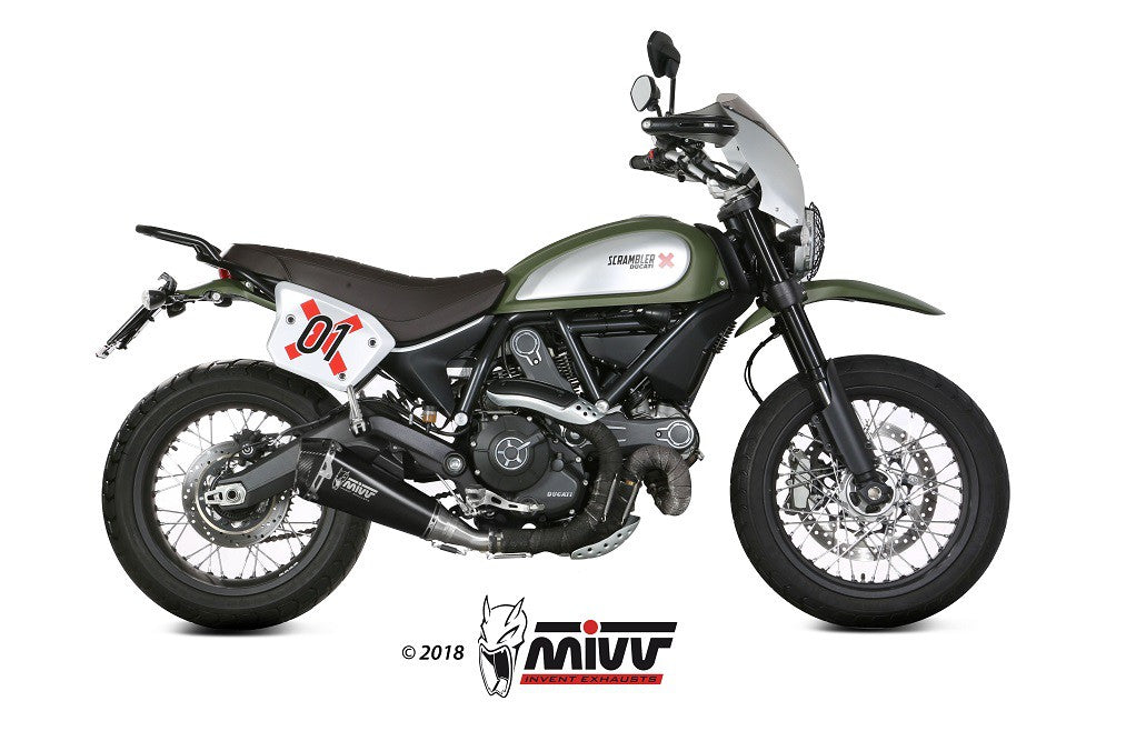 MIVV Ducati scrambler 800 (15-20) delta race steel black