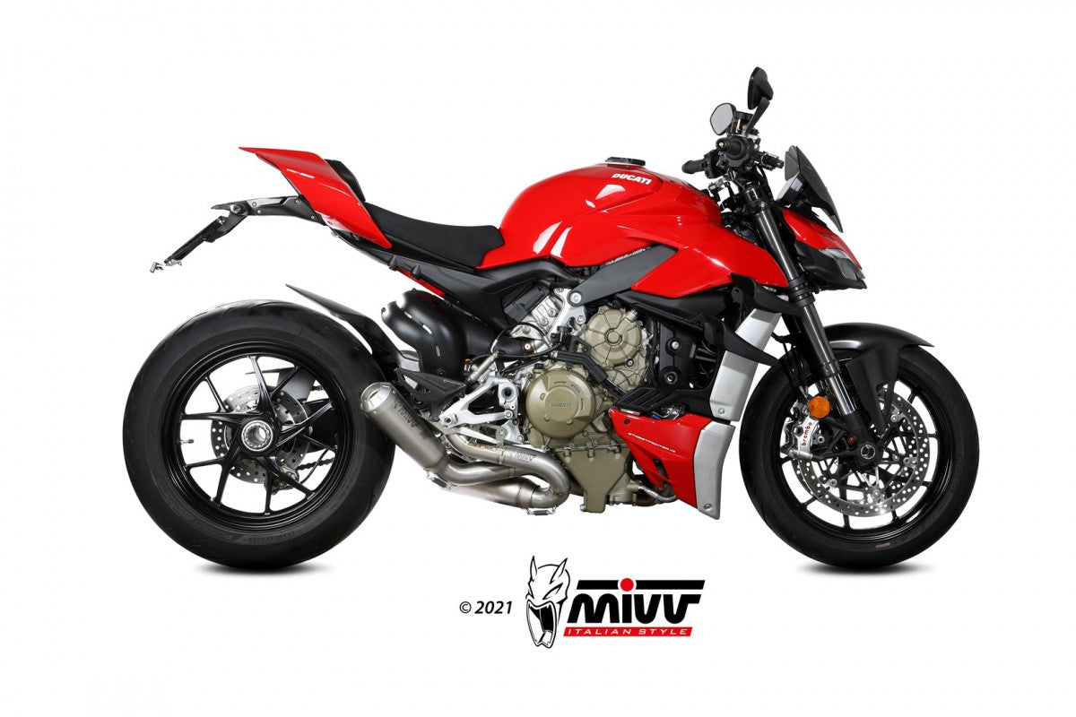 2 Slip-on Mivv ducati streetfighter V4 20- X-M1 titan