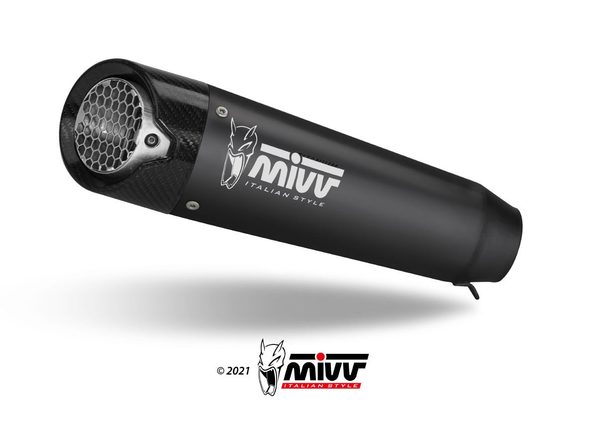 2 Slip-on Mivv Ducati Hypermotard 698 Mono X-M5 steel black
