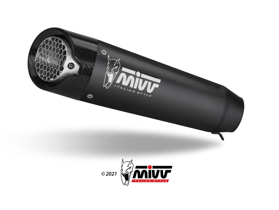 2 Slip-on Mivv Ducati Hypermotard 698 Mono X-M5 steel black