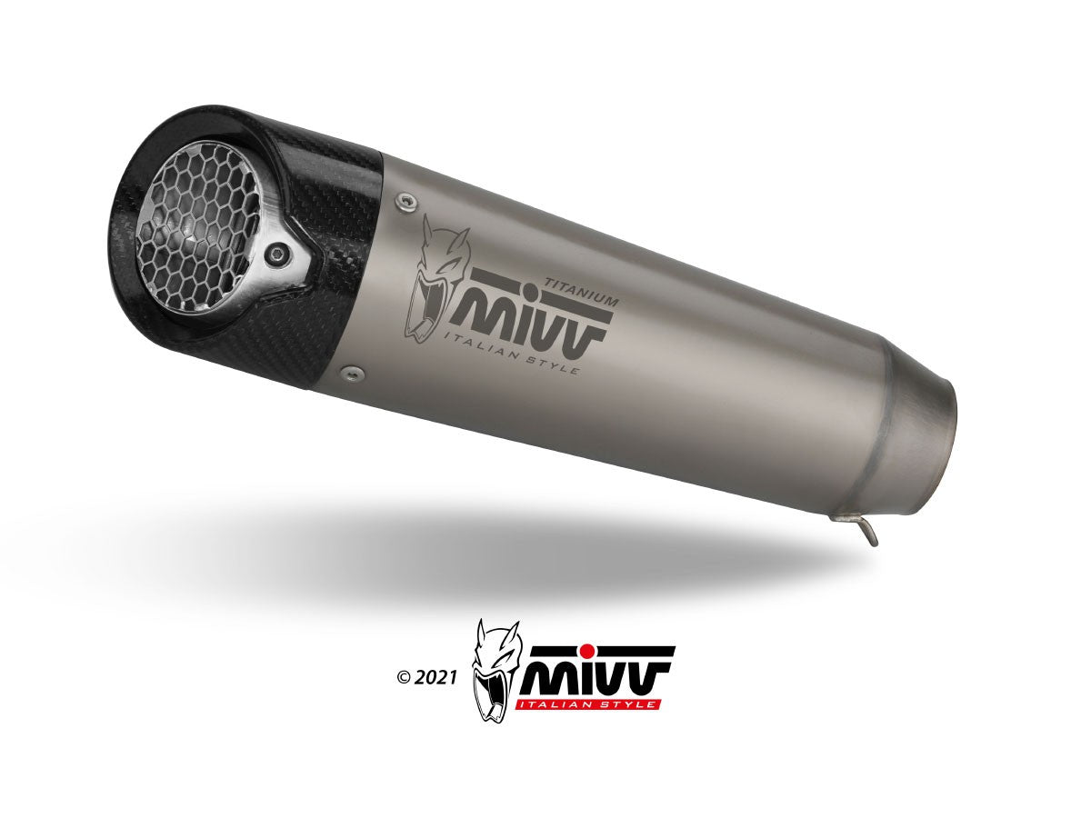 2 Slip-on Mivv Ducati Hypermotard 698 Mono X-M5 titan