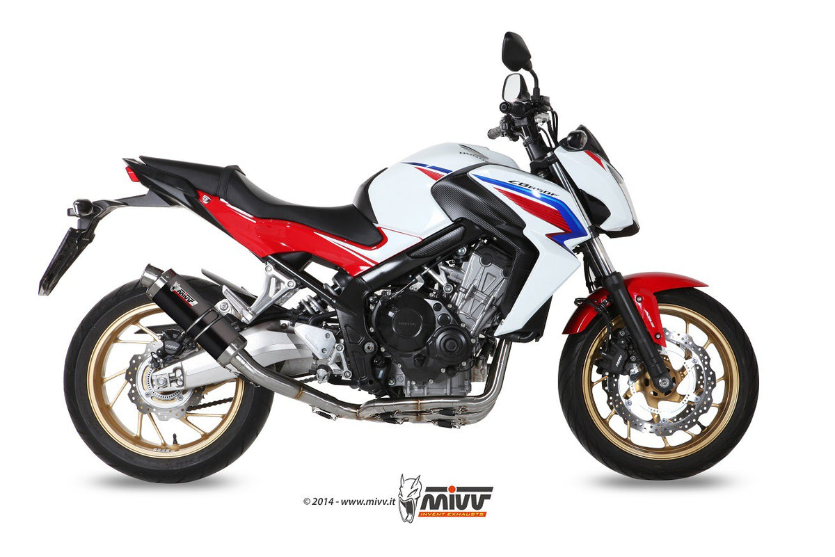 Eksosanlegg Mivv CB650F 14- Kompl 4x2x1 GP Steel Black