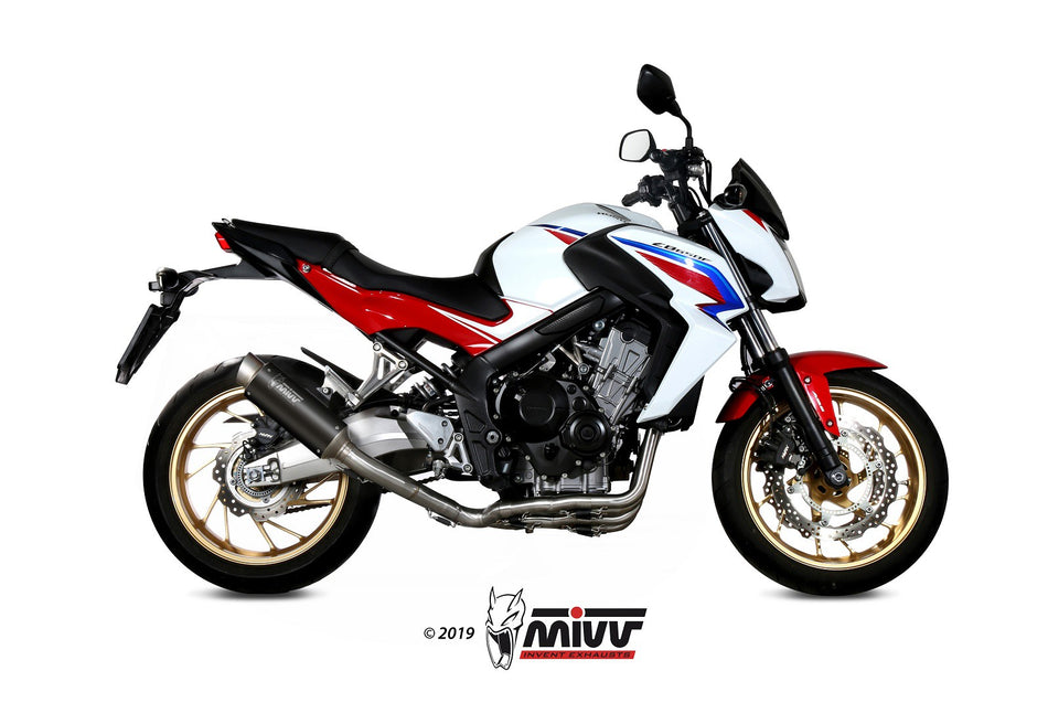 Eksosanlegg Mivv CB650F 14- Kompl 4x2x1 GP Pro Steel Black