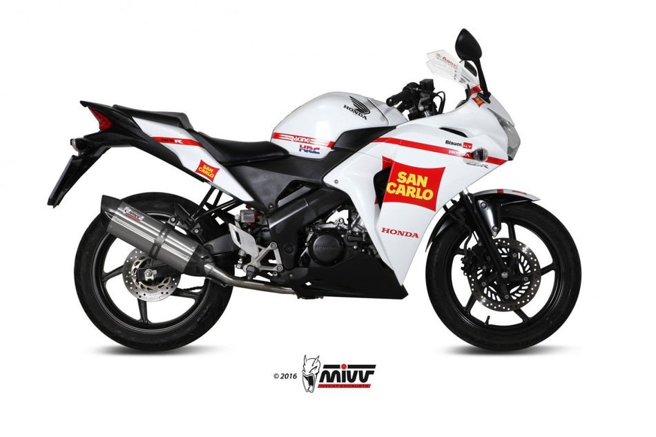 Eksosanlegg Mivv CBR 125R 11- Kompl 1x1 Suono inox (C)