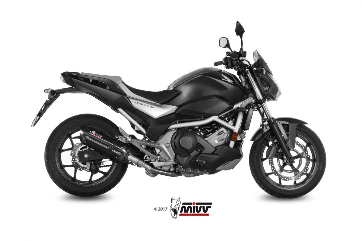 MIVV Slip-on honda NC 750 S/X (16-20) suono steel black