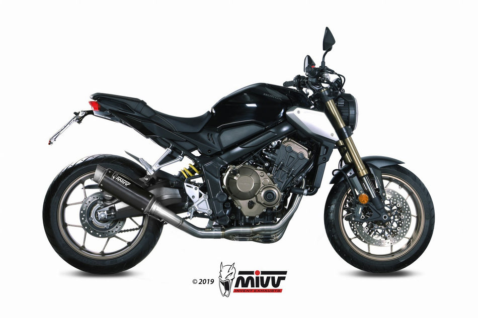 Eksosanlegg Mivv CBR650R/CB650R 19-23 Kompl 4x2x1 GP Pro Steel Black