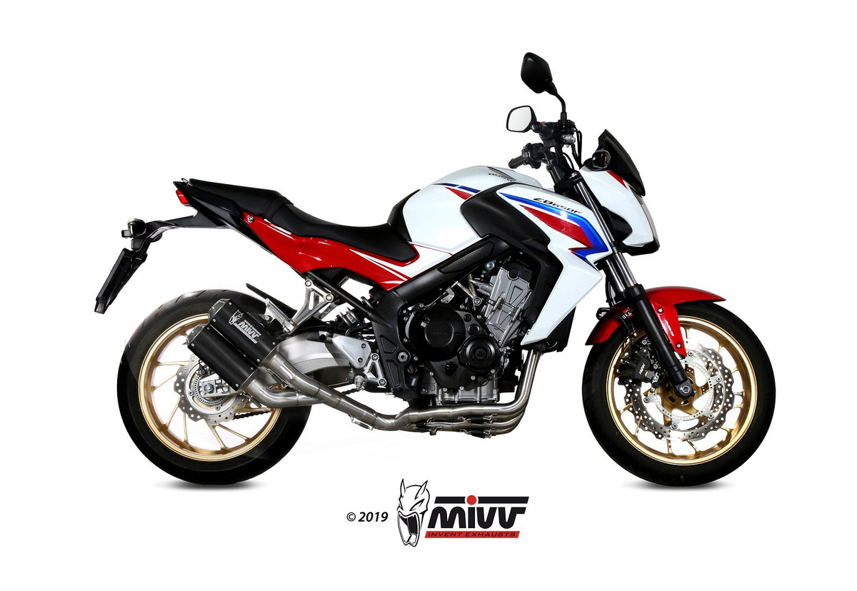 Eksosanlegg Mivv CB650F 14-18 Kompl 4x2x1 MK3 Carbon