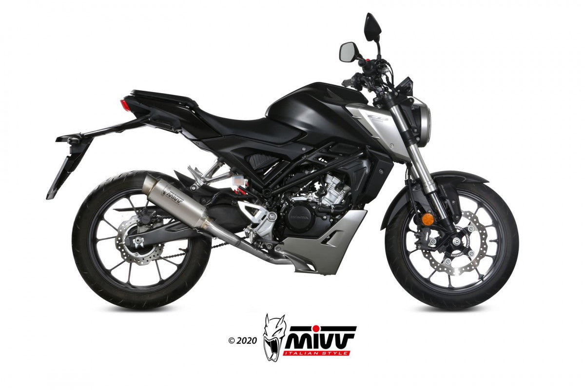 Eksosanlegg Mivv CB 125R 18-20 Kompl 1x1 GP PRO titan