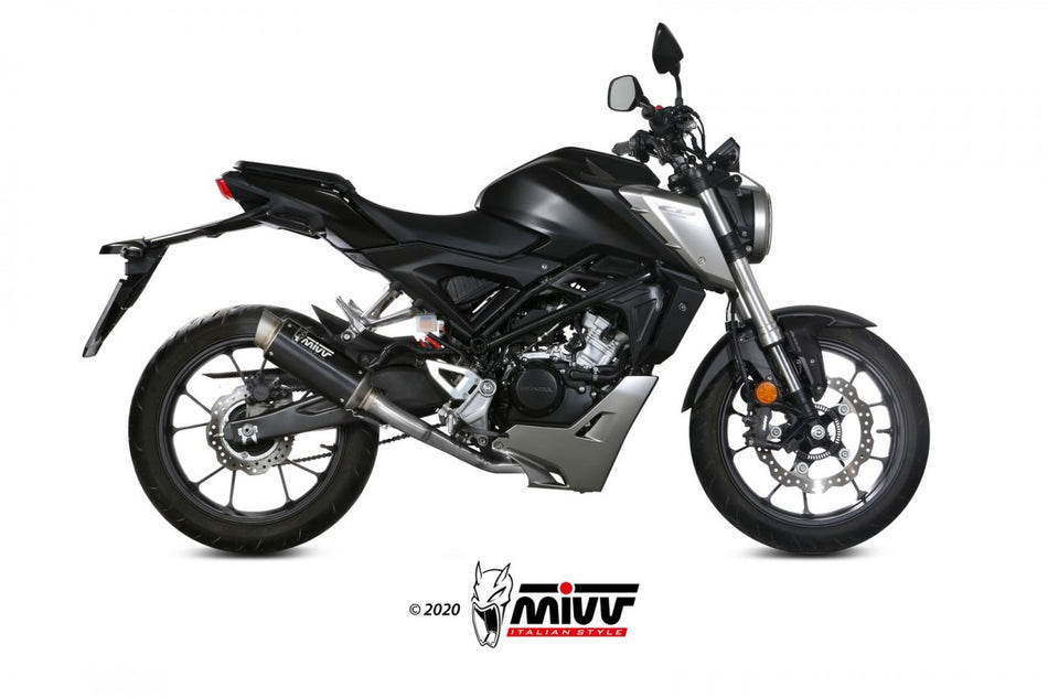 Eksosanlegg Mivv CB 125R 18-20 Kompl 1x1 GP PRO steel black