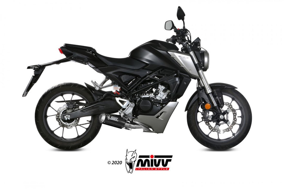 Eksosanlegg Mivv CB 125R 18-20 Kompl 1x1 MK3 carbon