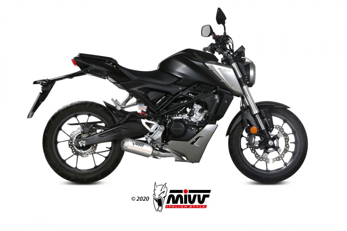 Eksosanlegg Mivv CB 125R 18-20 Kompl 1x1 MK3 inox