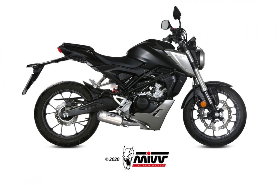 Eksosanlegg Mivv CB 125R 18-20 Kompl 1x1 MK3 inox