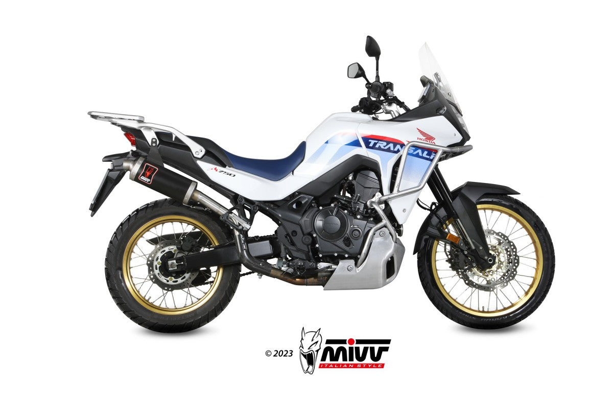 MIVV Slip-on honda XL 750 Transalp 23- dakar steel black