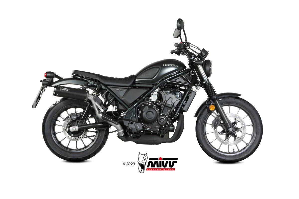 Slip-on Mivv Honda CL 500 HR-1 steel black