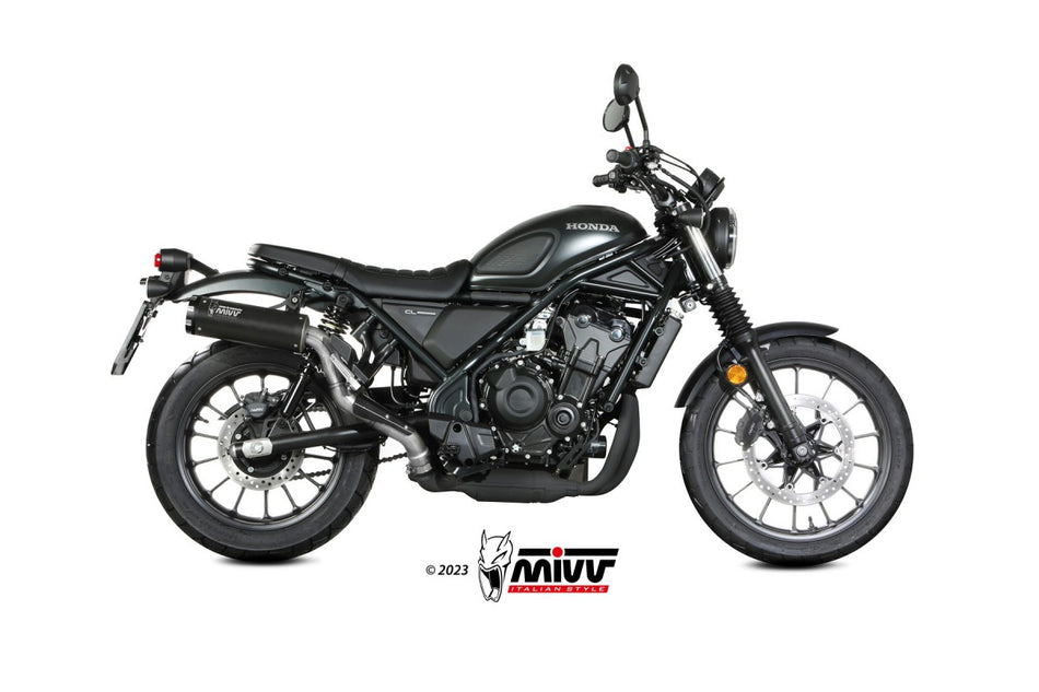 Slip-on Mivv Honda CL 500 HR-1 steel black