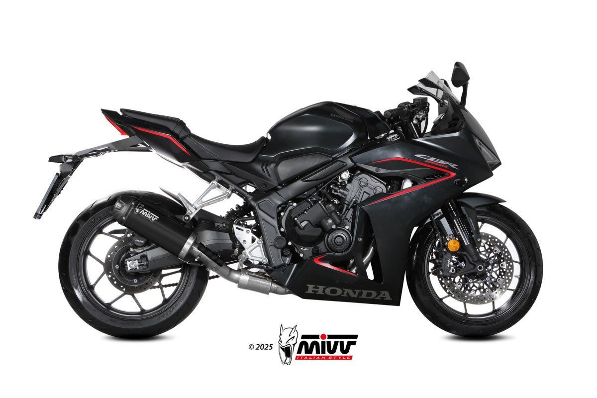 Eksosanlegg Mivv CBR/CB650R 24- Kompl 4x2x1 AK-1 steel black