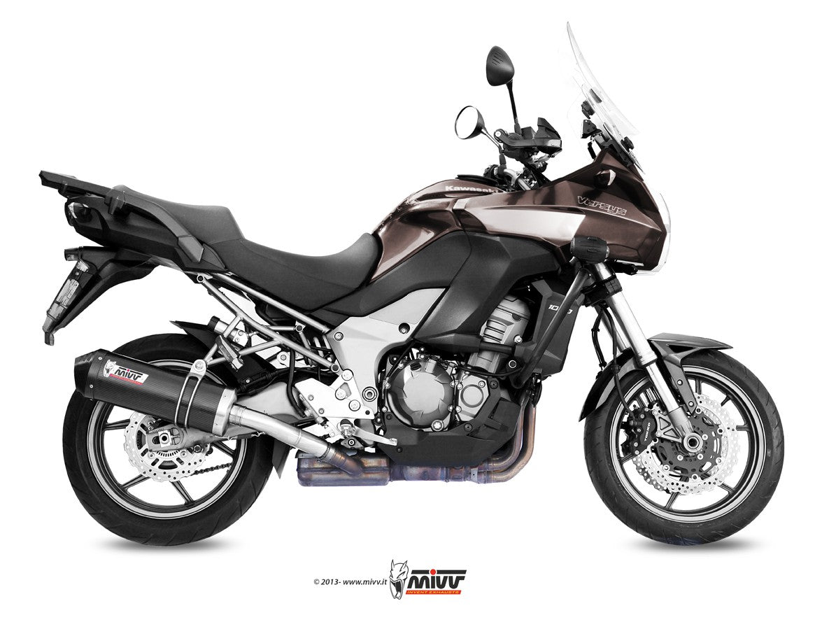 MIVV Kawasaki Versys 1000 12-14 oval carbon (C)