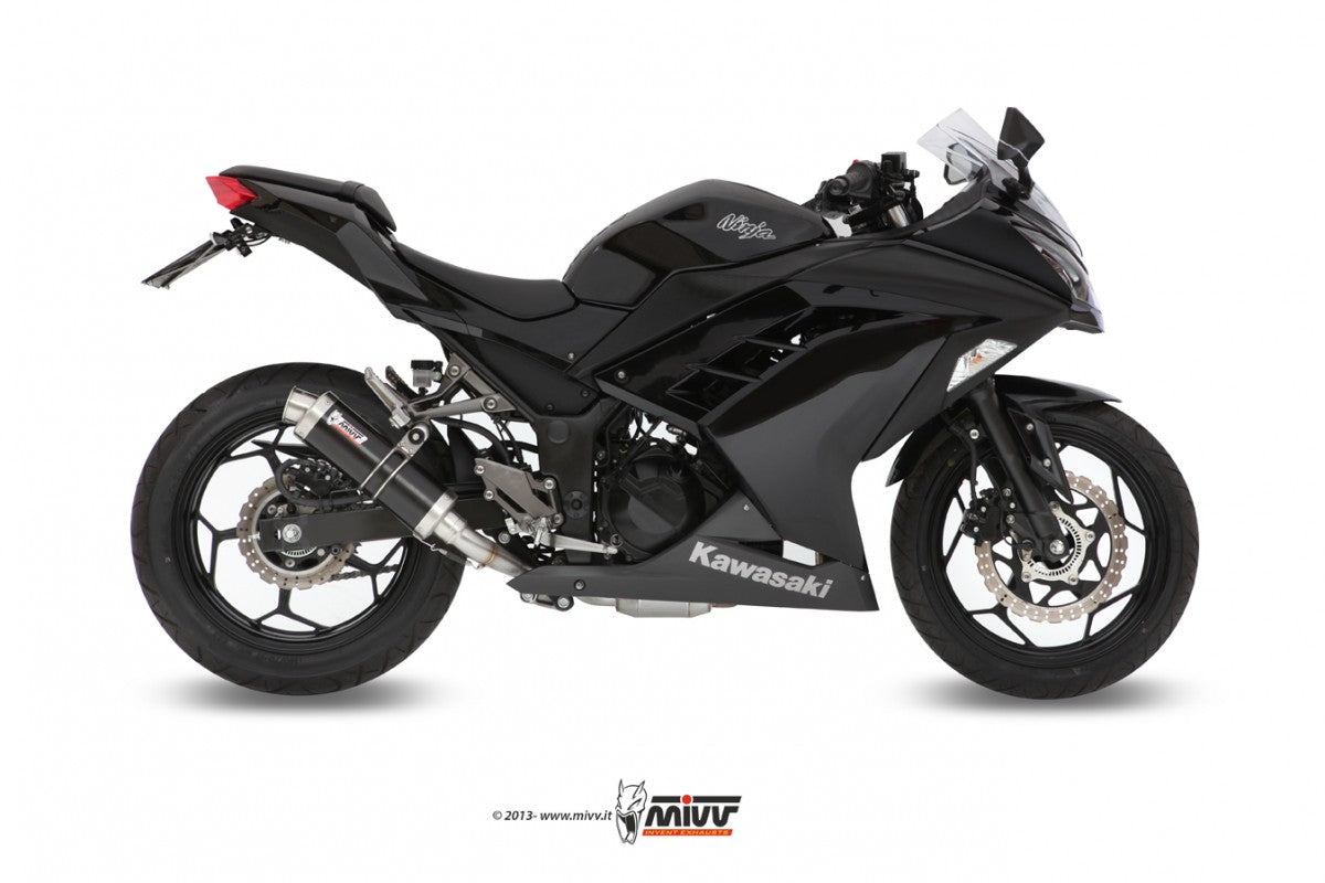 MIVV Kawasaki ninja 300 13- Kompl 2/1 GP steel black